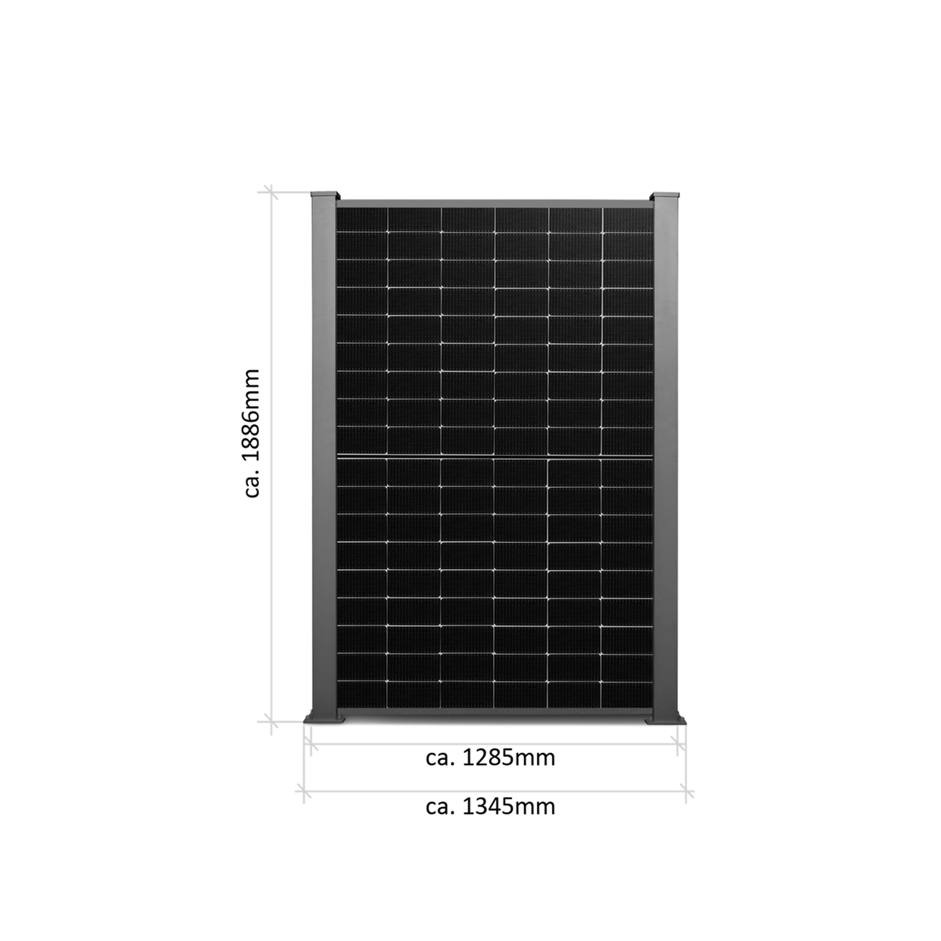 Solarzaun Maße 3