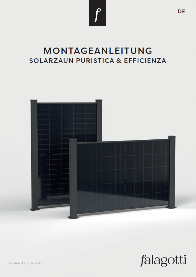 Montageanleitung Solarzaun Puristica und Efficienza