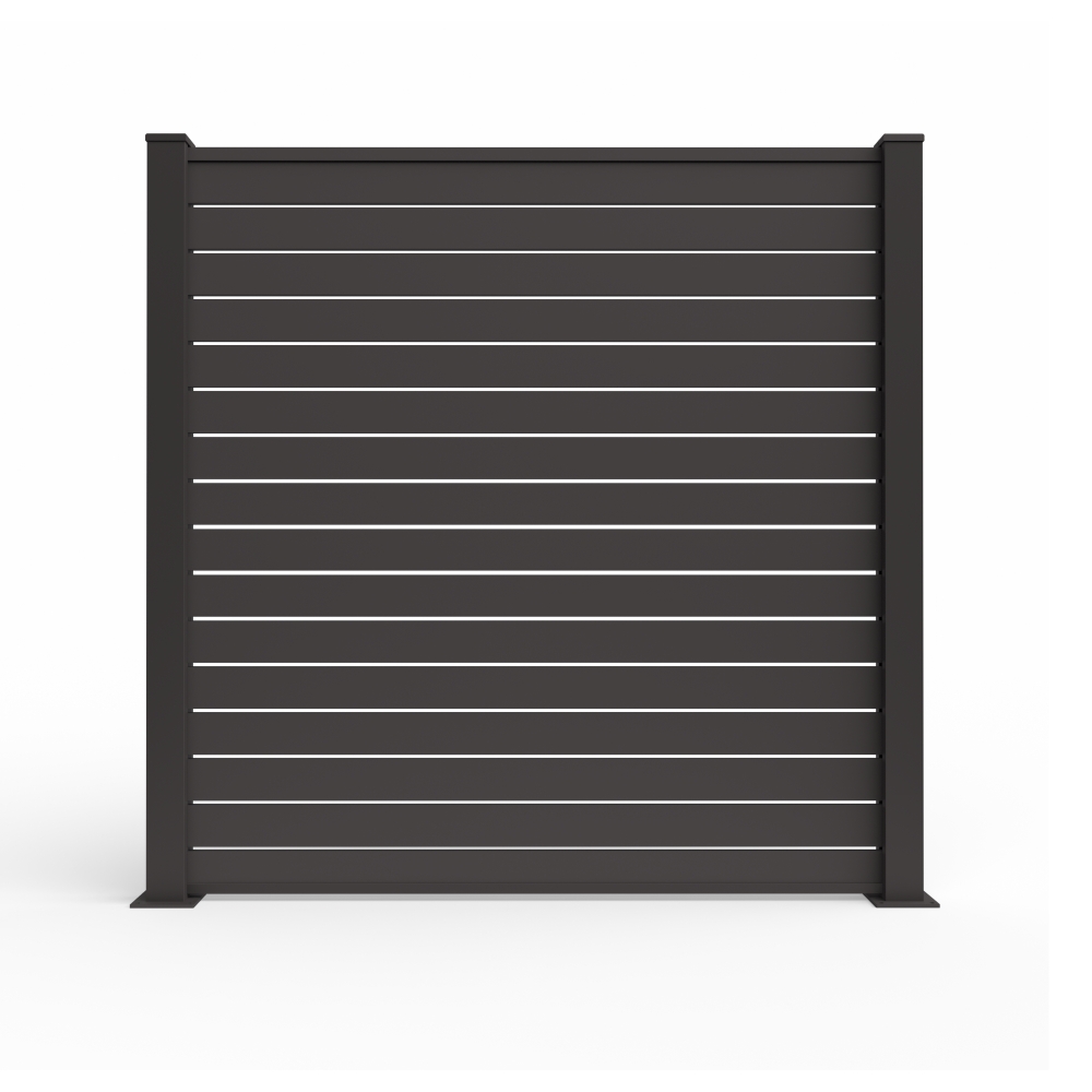 falagotti Aluna Gartenzaun 180 cm – moderner Sichtschutz aus Aluminium falagotti Gartenzaun Aluna aus Aluminium in RAL 7016 mit 180 cm Höhe