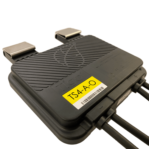 Tigo TS4-A-O Leistungsoptimierer am falagotti Solarzaun – Einbausituation